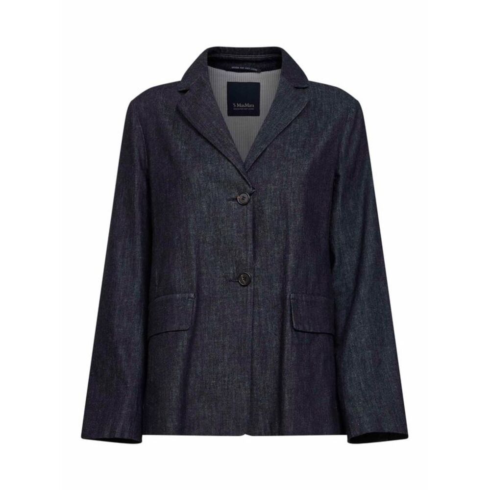 Max Mara S Women Navy Blue Smmleone Single-Breasted Jacket
